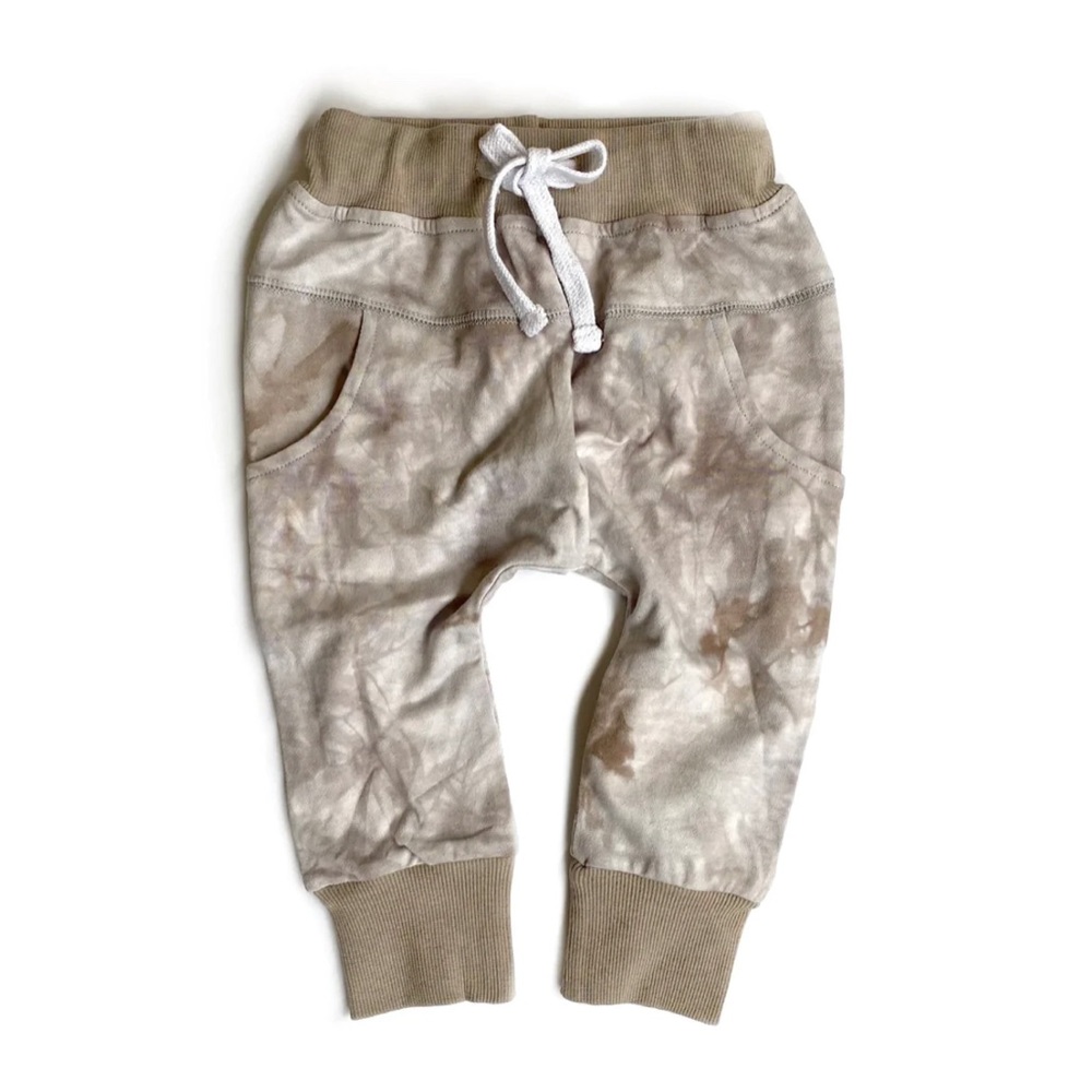 Little Bipsy Joggers Taupe Tie-Dye NWT 4T-5T